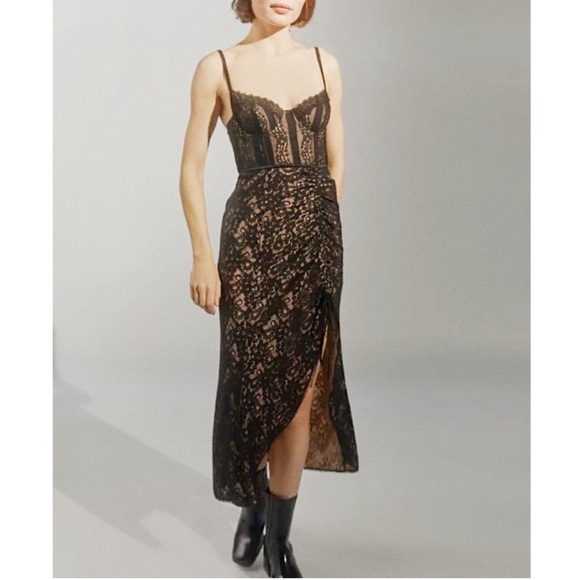 NWT UO Angelica corset midi dress - Picture 2 of 4